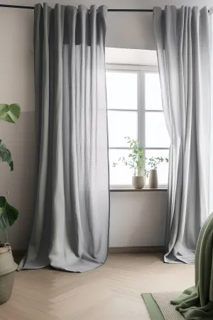 Curtain Set of 2 - Light Gray