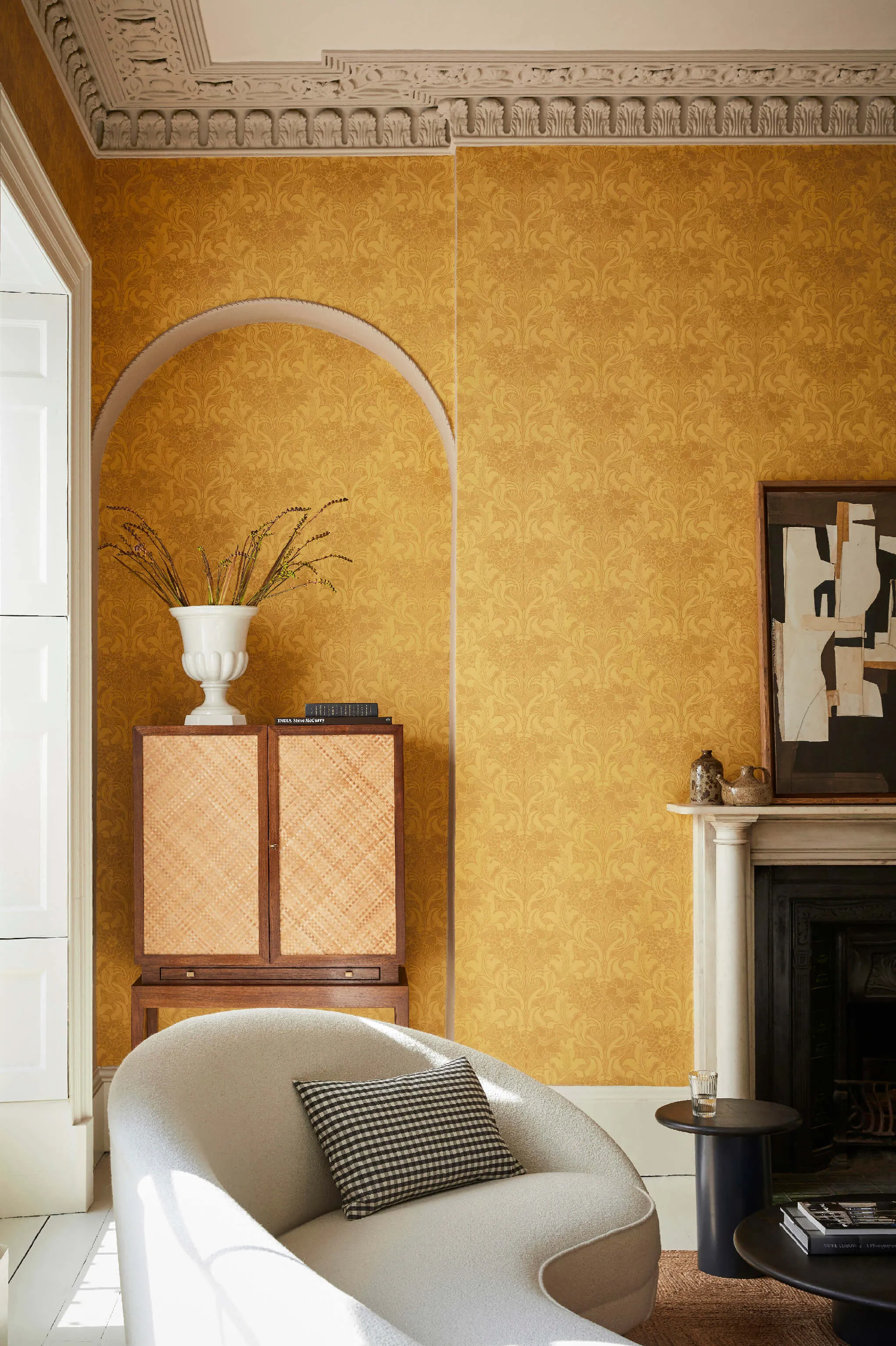 Dahlia Scroll Wallpaper by Little Greene
