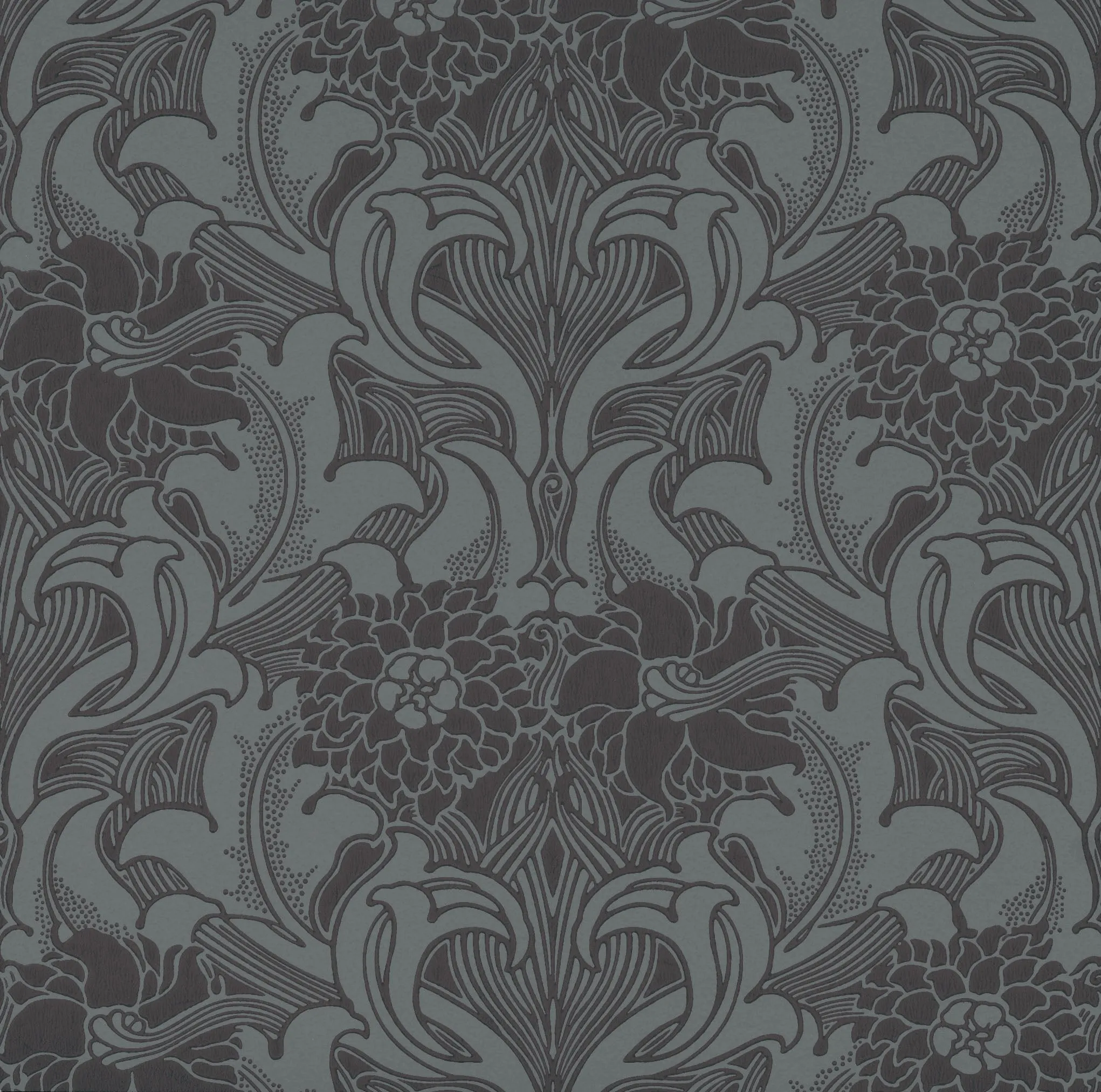 Dahlia Scroll Wallpaper by Little Greene
