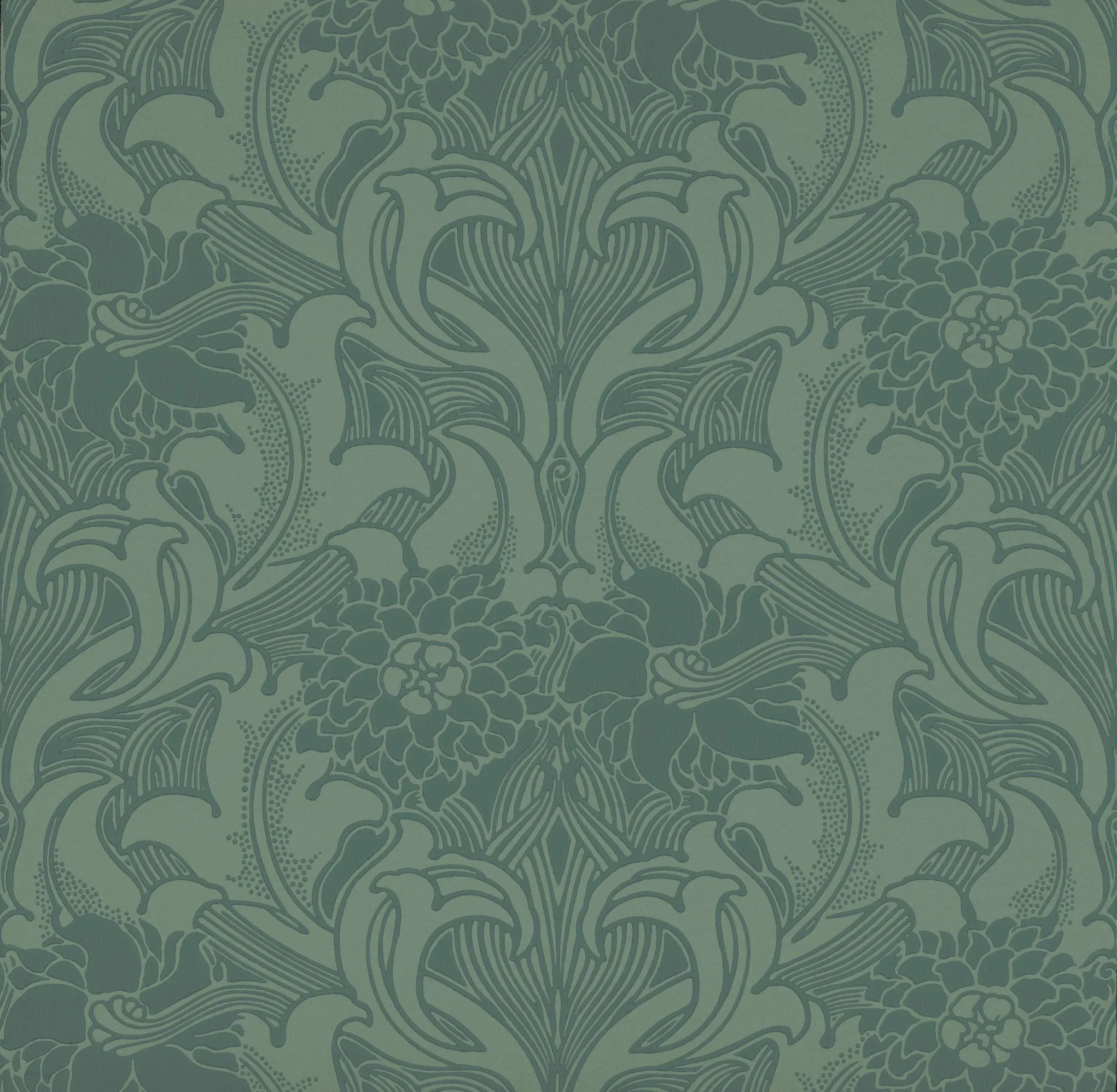 Dahlia Scroll Wallpaper by Little Greene
