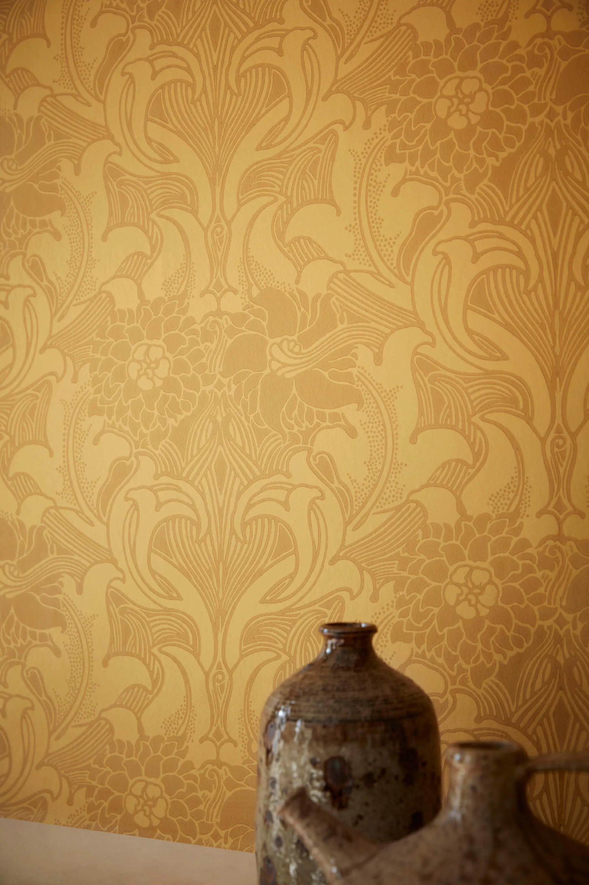 Dahlia Scroll Wallpaper by Little Greene