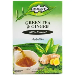 Dalgety Green Tea & Ginger Herbal Tea 40g