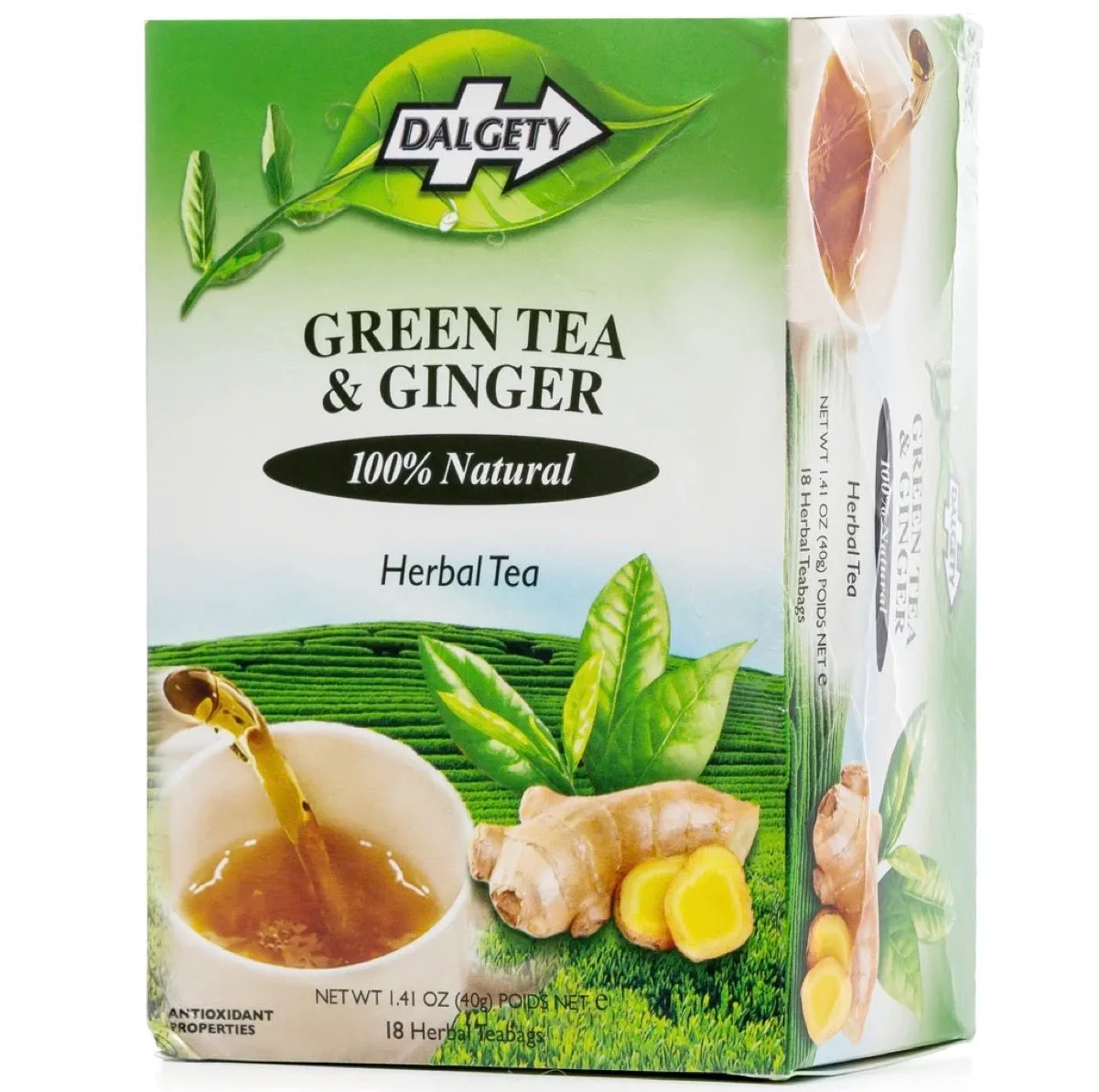 Dalgety Green Tea & Ginger Herbal Tea 40g
