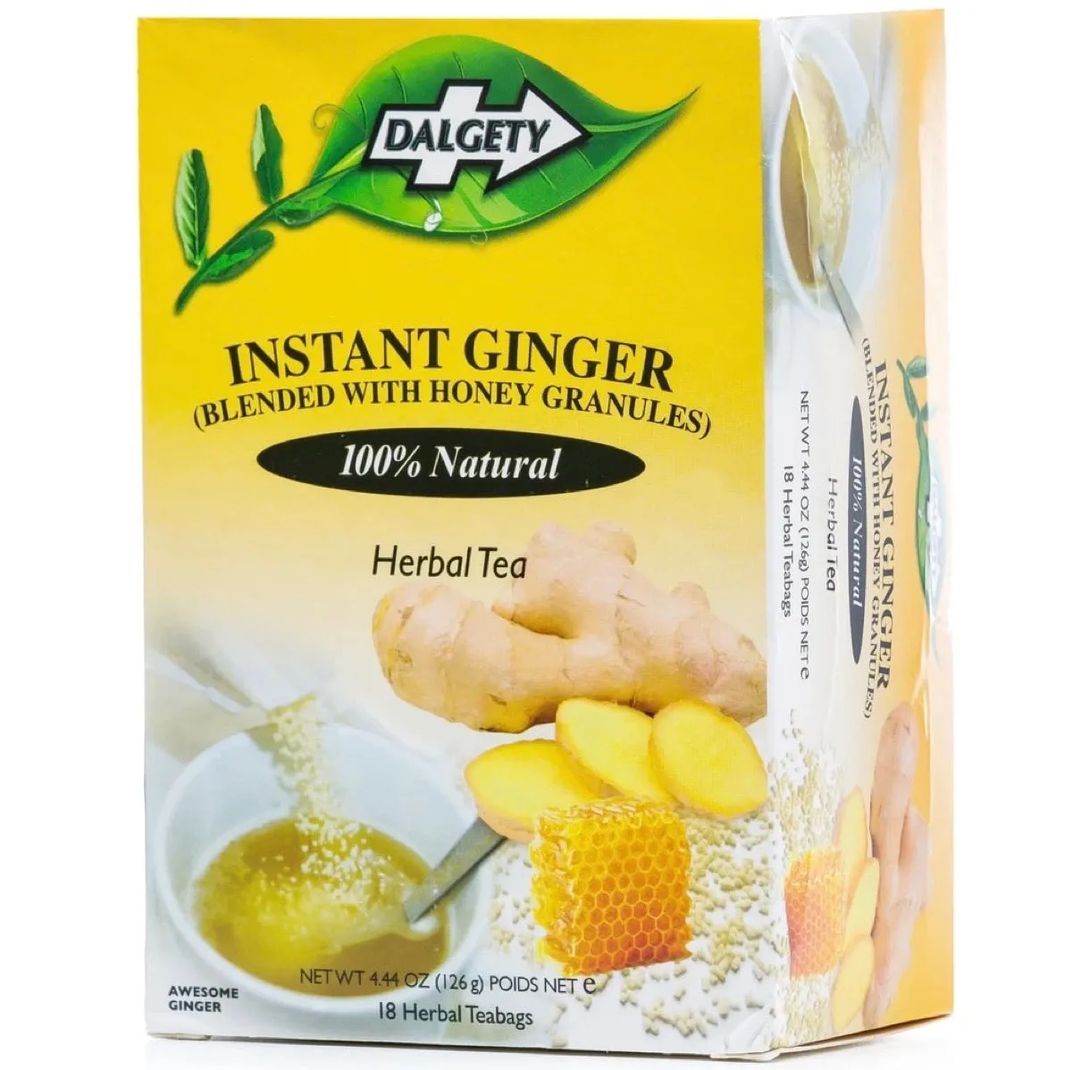 Dalgety Instant Ginger (Blended with Honey Granules) Herbal Tea 126g