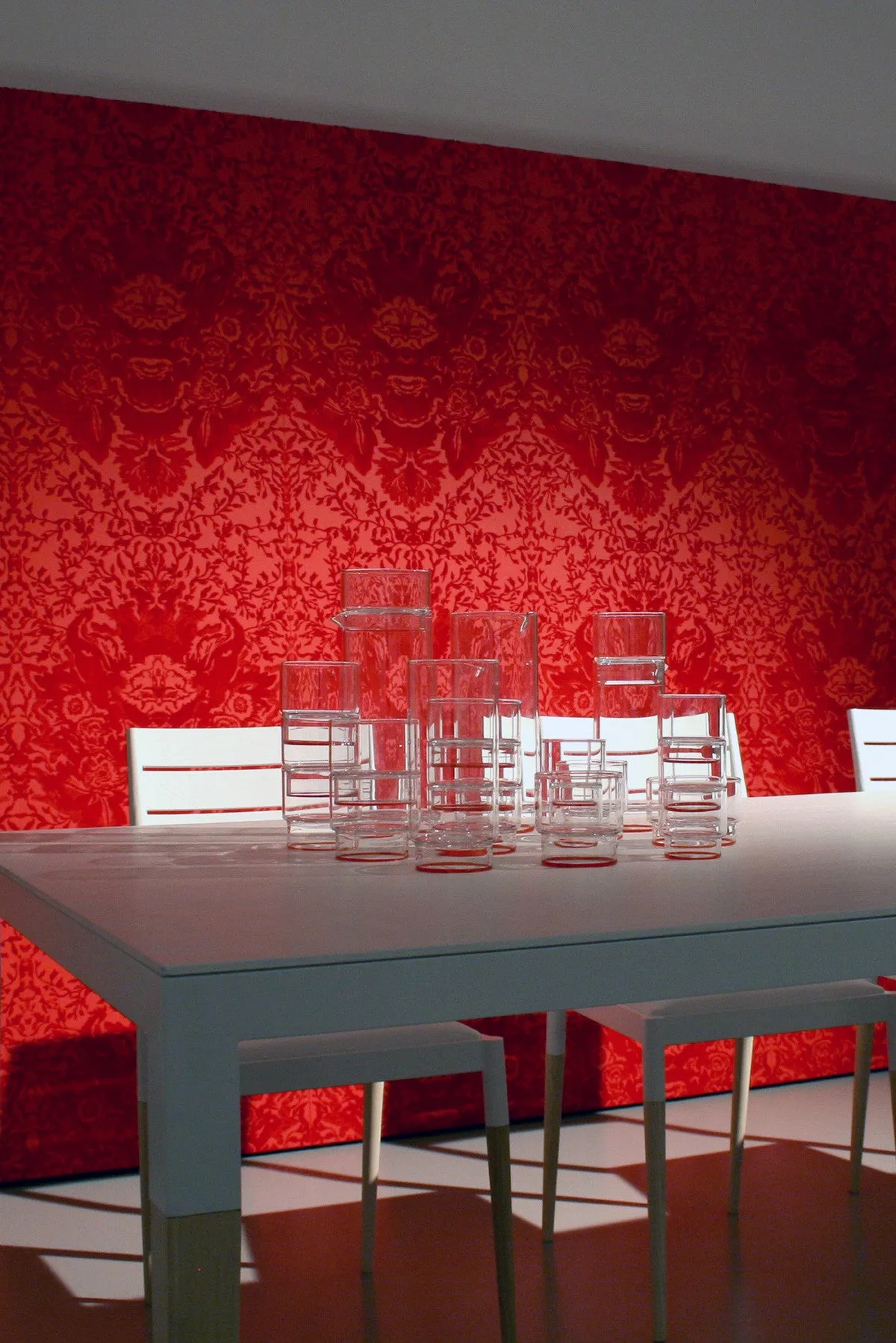 devil damask flock wallpaper