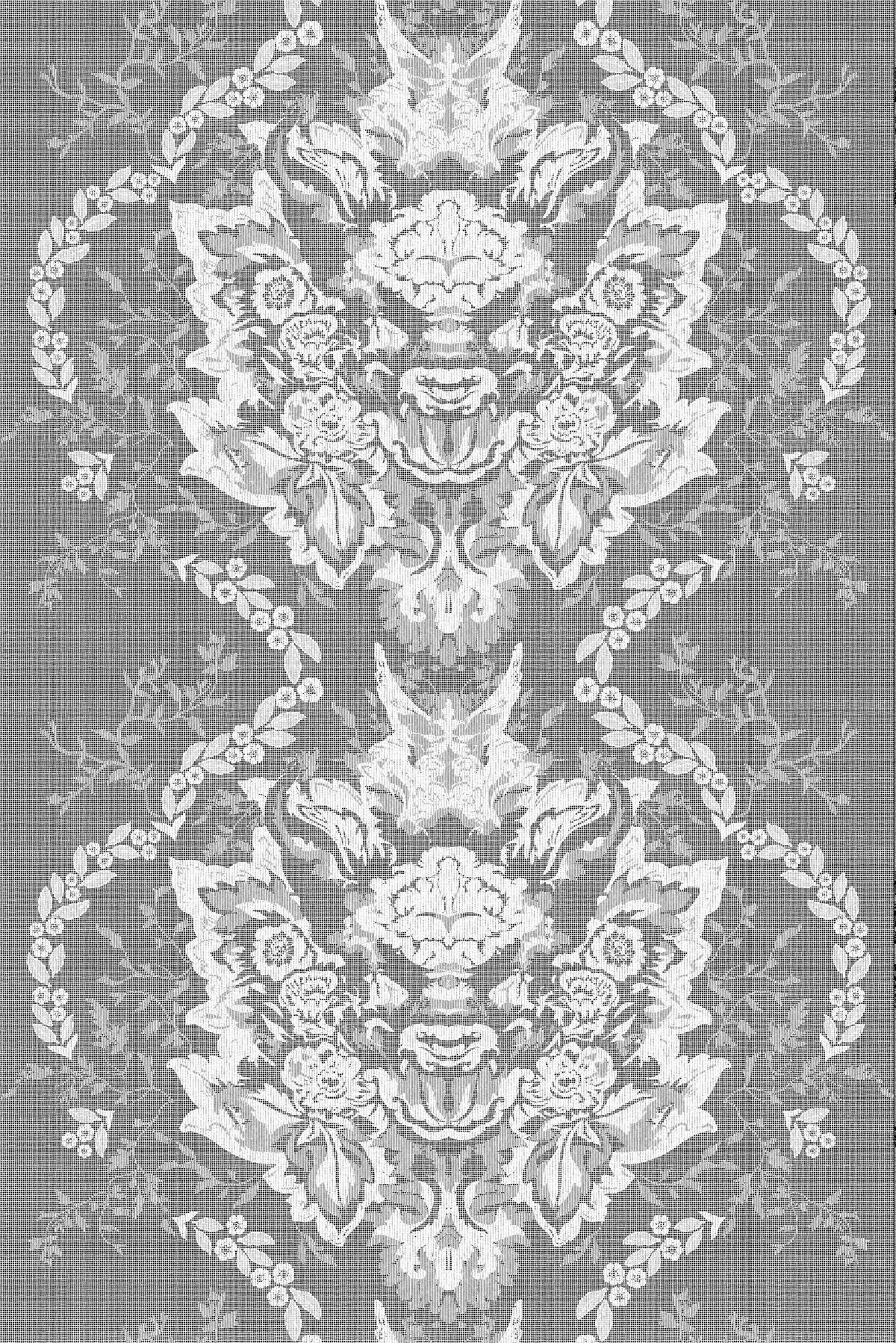 devil damask lace fabric