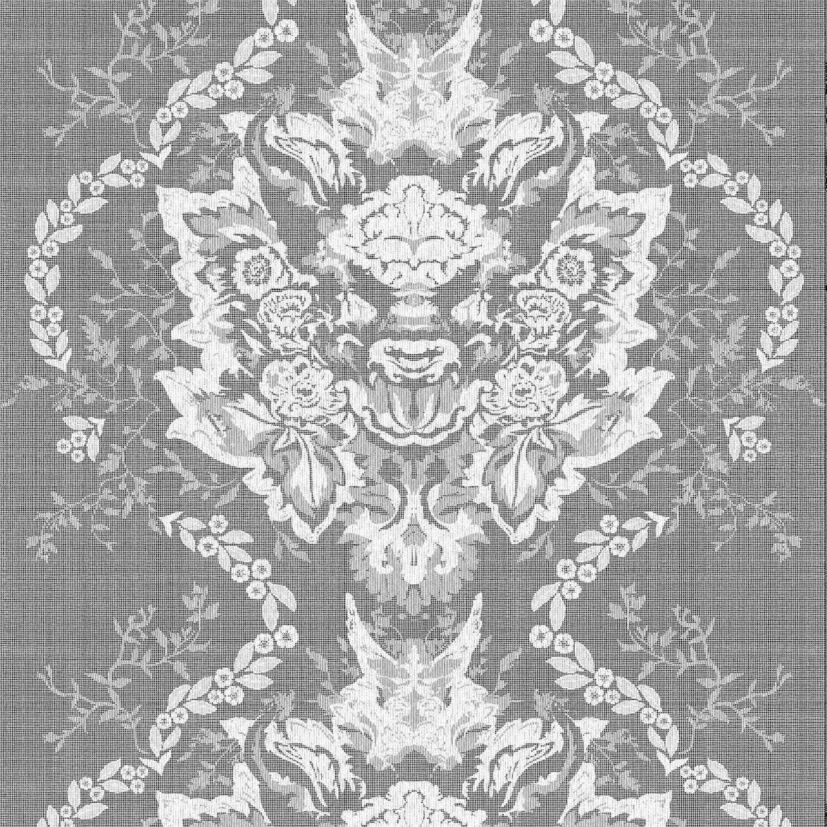 devil damask lace fabric