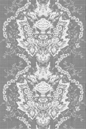 devil damask lace fabric