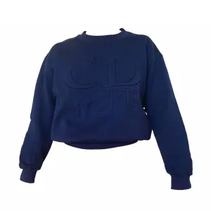 Dior Sports Navy Jumbo Logo Sweatshirt