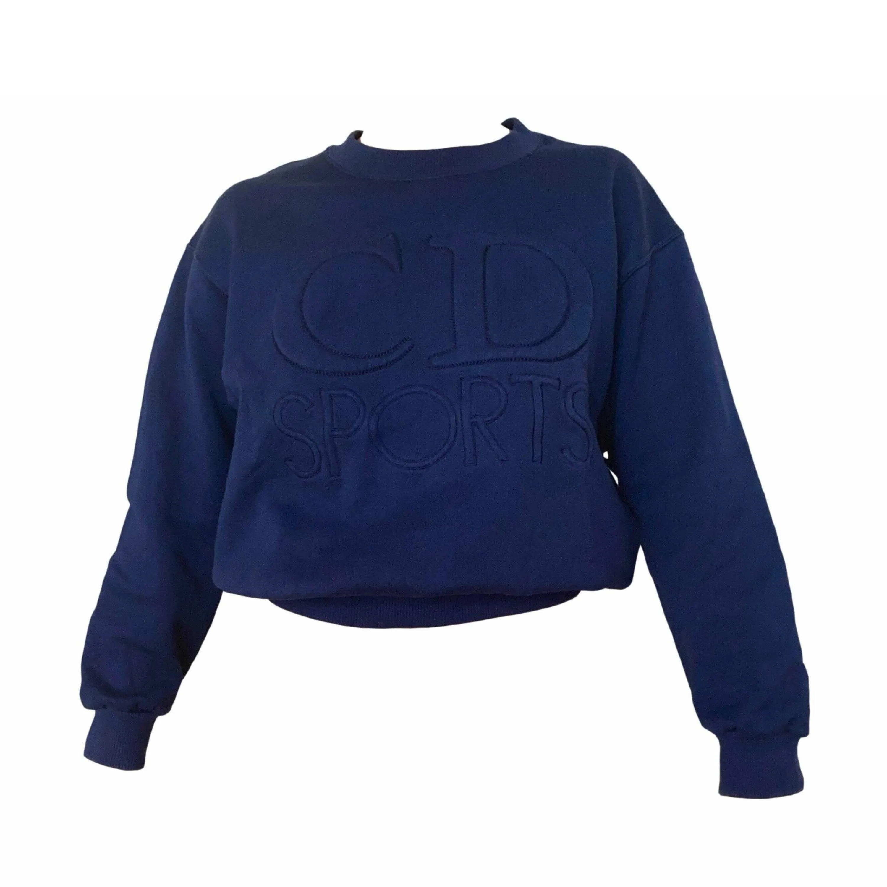 Dior Sports Navy Jumbo Logo Sweatshirt