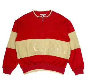 Dior Sports Red Logo Pullover