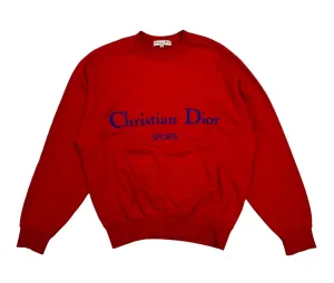 Dior Sports Red Logo Sweatshirt