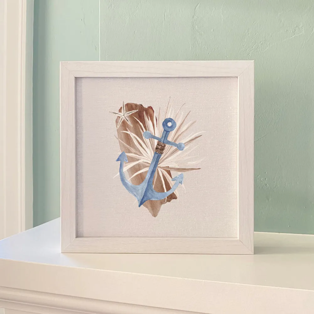 Driftwood Anchor - Framed Sign