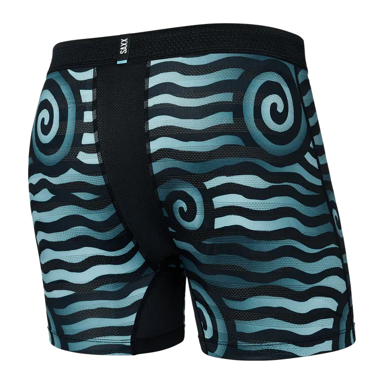 Droptemp Cooling Boxer Brief - Rip Tide Stripe/Navy Blue