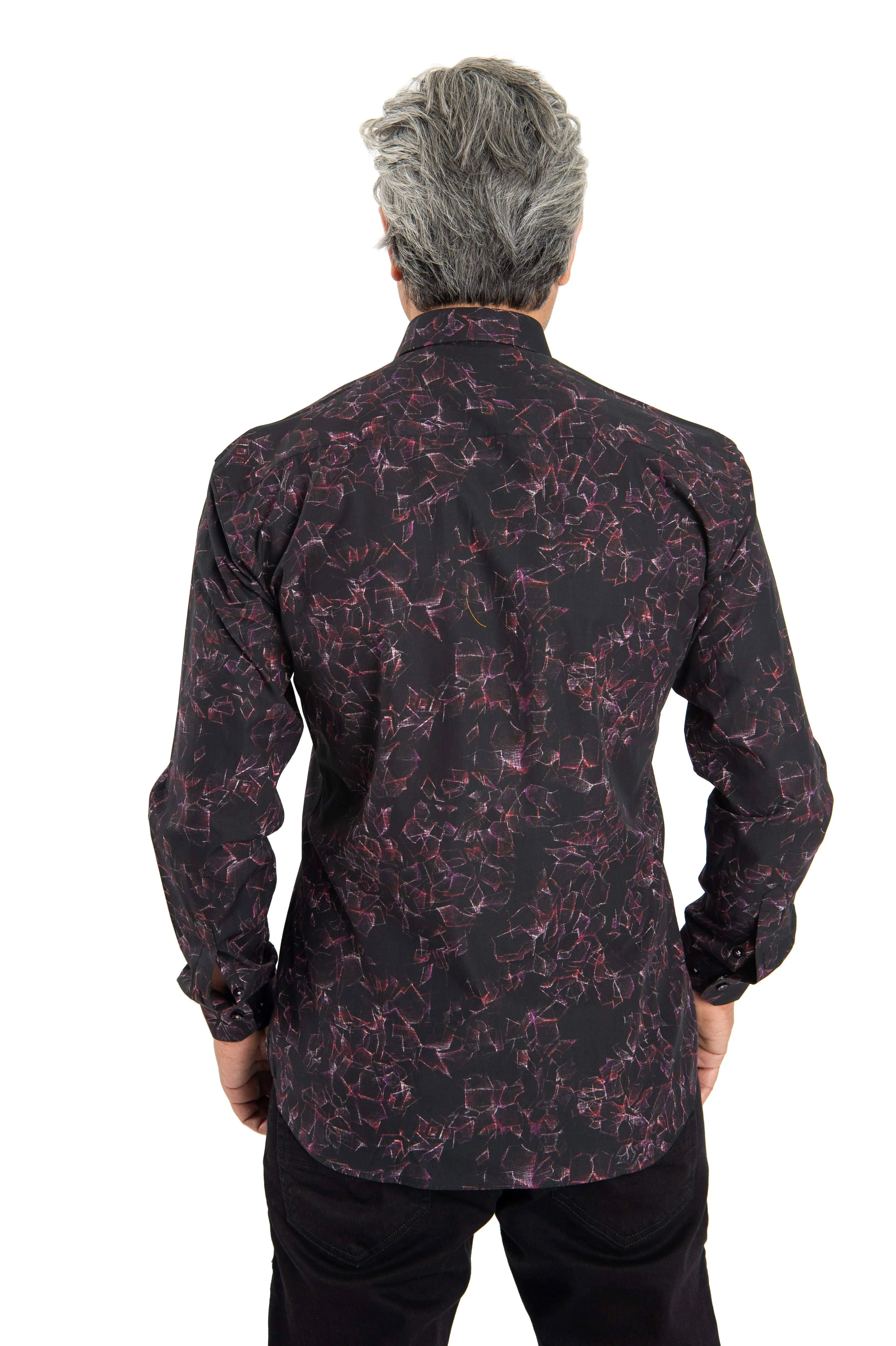Exotic Black & Burgundy Shirt