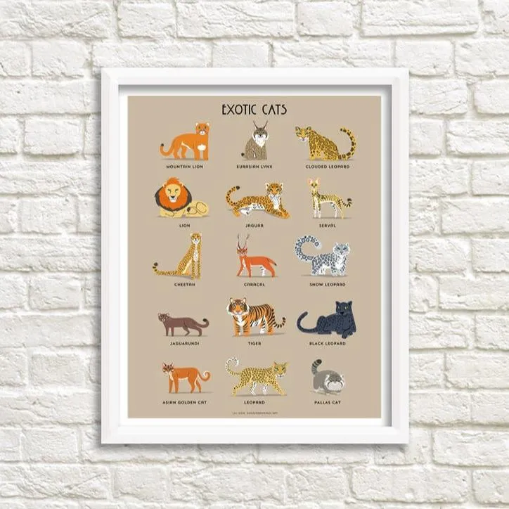 EXOTIC/WILD CATS print