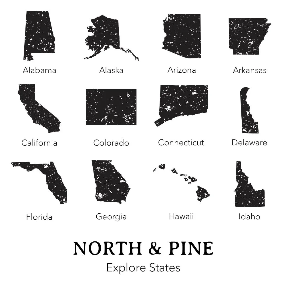 Explore State w/ City, State - Framed Sign