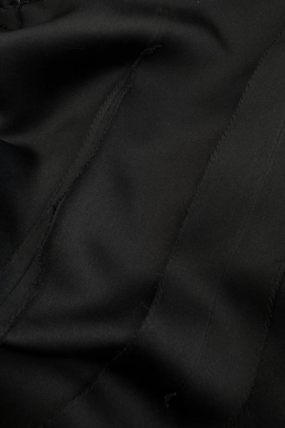 Fall 1978 Givenchy Haute Couture Original Runway Sample Black Silk & Velvet Dress w Beaded Sleeves