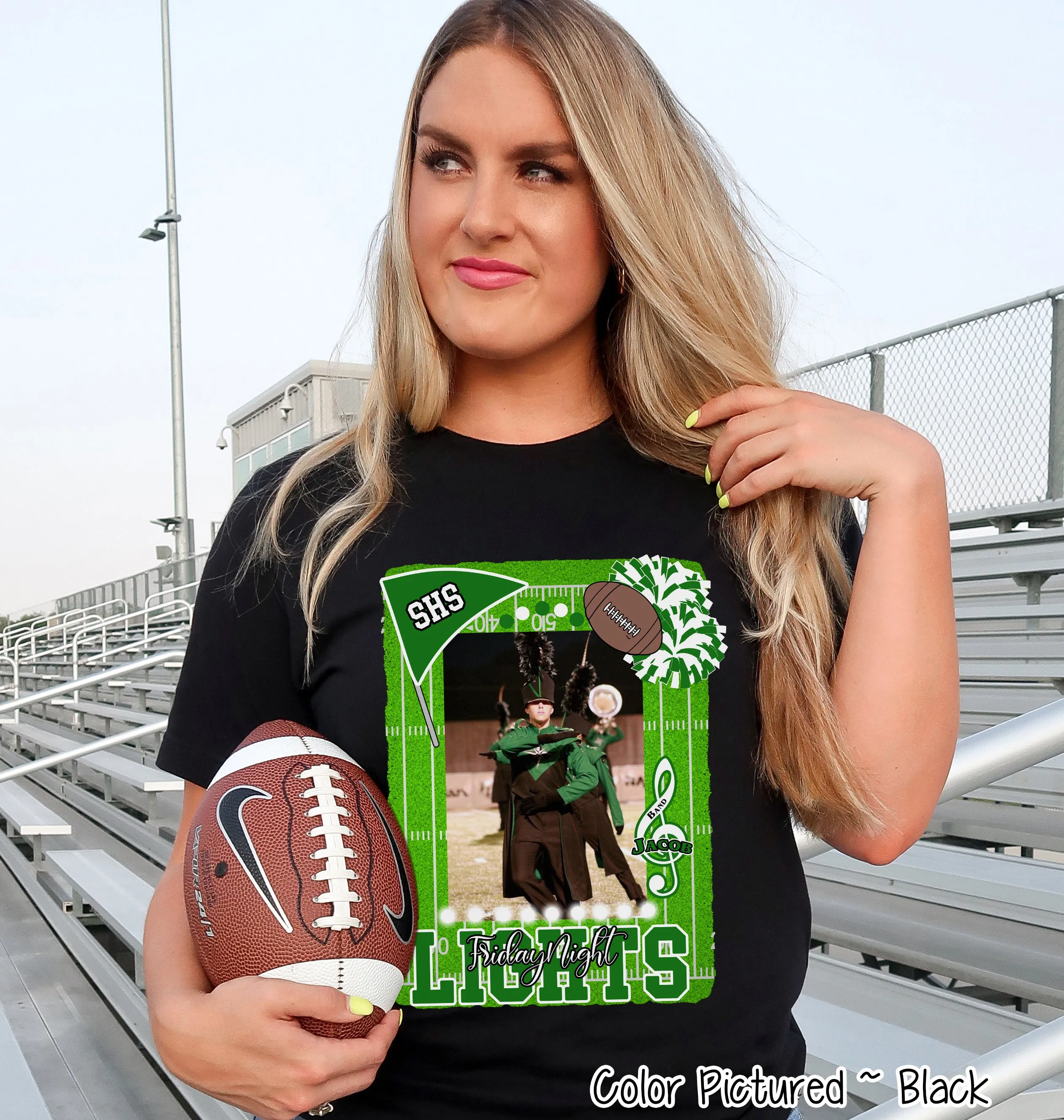 Friday Night Lights Ultimate Fan Tee Photo Shirt (Football, Cheer, Drill Team, Band)