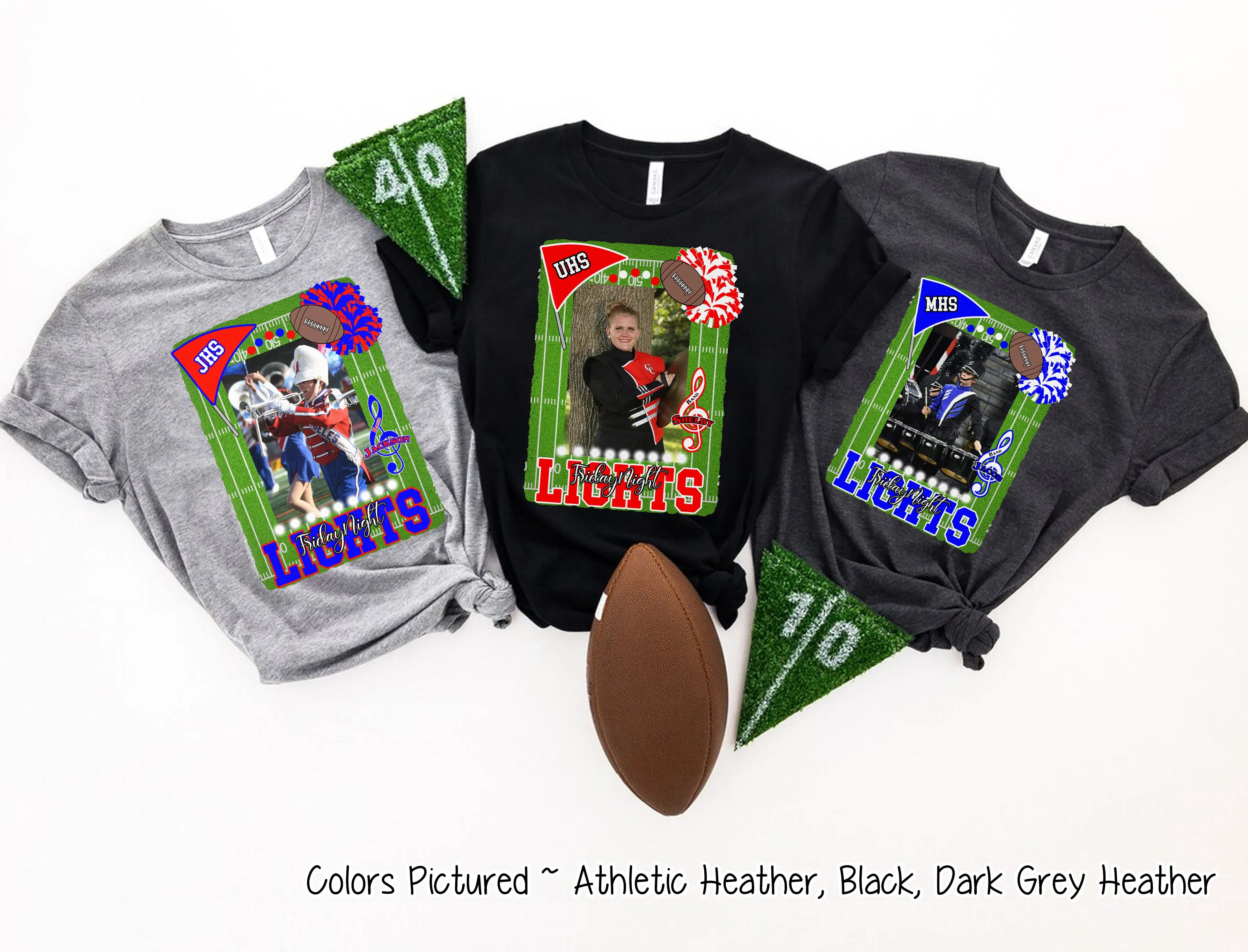 Friday Night Lights Ultimate Fan Tee Photo Shirt (Football, Cheer, Drill Team, Band)