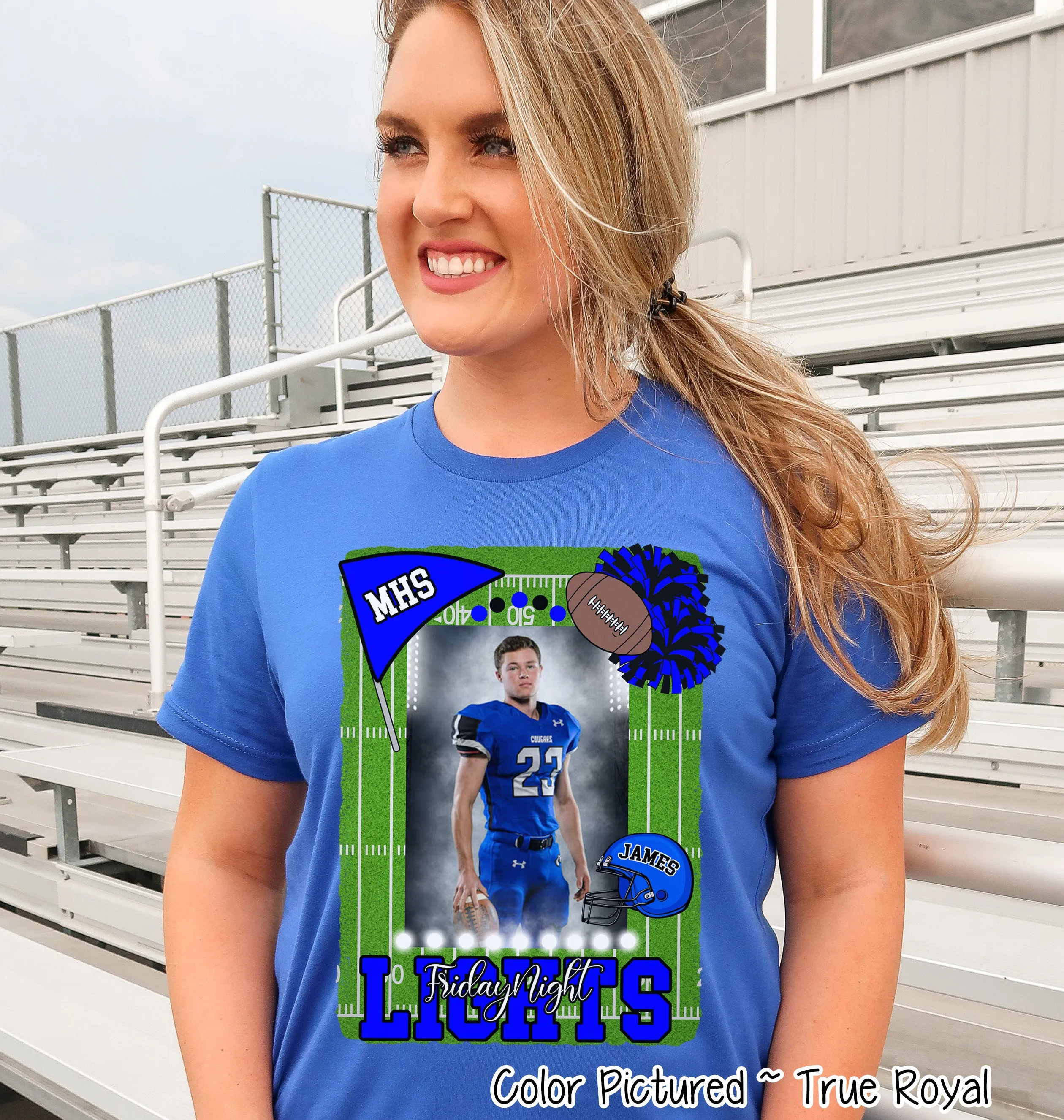 Friday Night Lights Ultimate Fan Tee Photo Shirt (Football, Cheer, Drill Team, Band)
