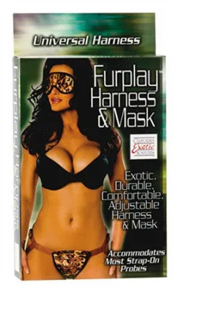 Furplay Harness and Mask Brown Tiger