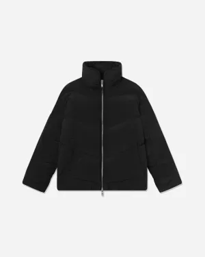 Gemma Tech Stripe Down Jacket - Black