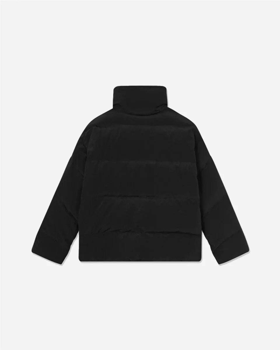 Gemma Tech Stripe Down Jacket - Black