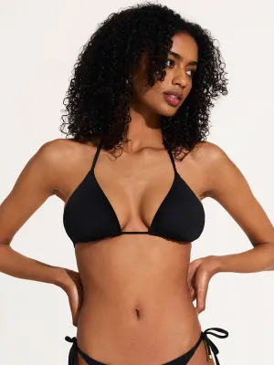 Gia Triangle Top in Eco Black