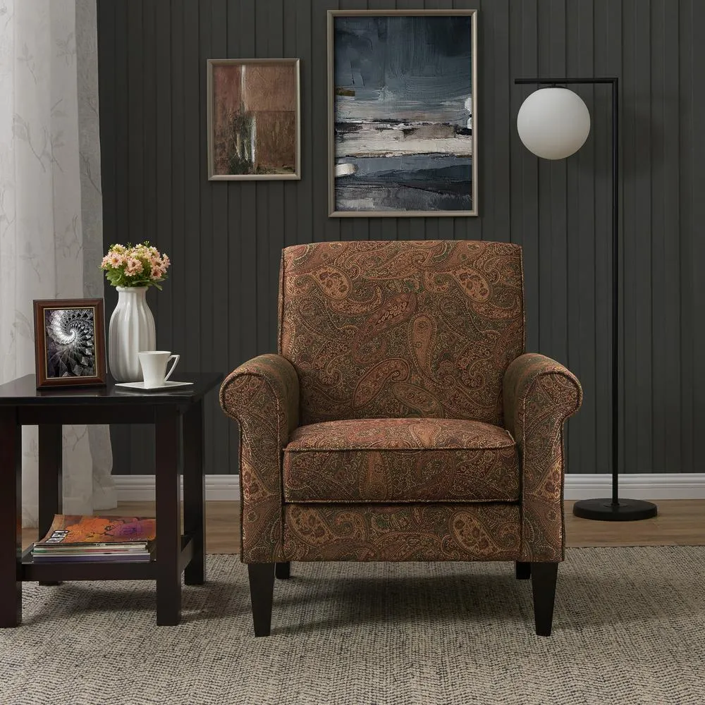 Great Quality Jean Paisley Multi-coloured Paisley Arm Chair! 300 Lb Capacity! Retails $465 