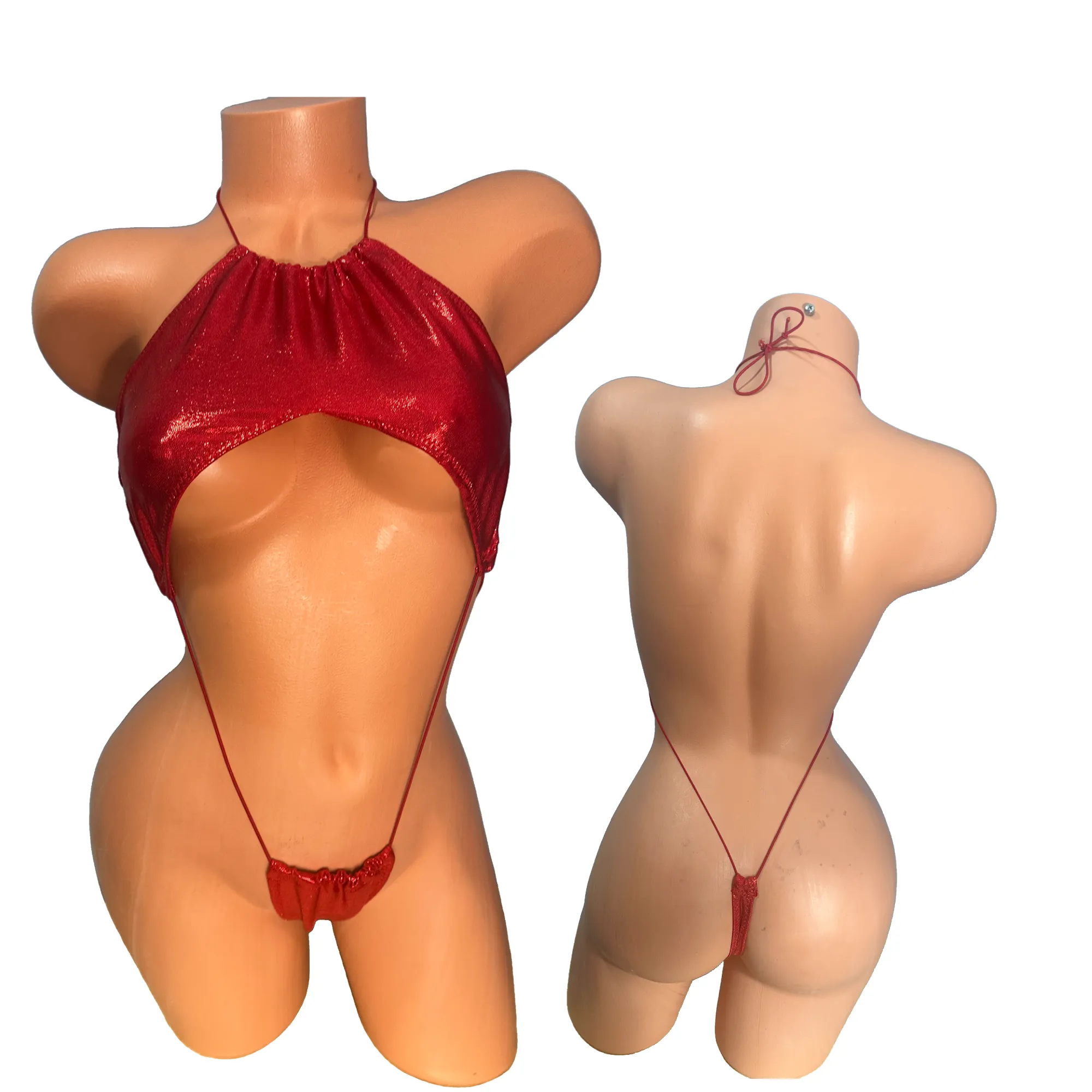 Halter Slingshot Candy Red Metallic