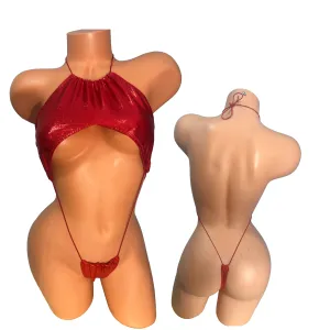 Halter Slingshot Candy Red Metallic