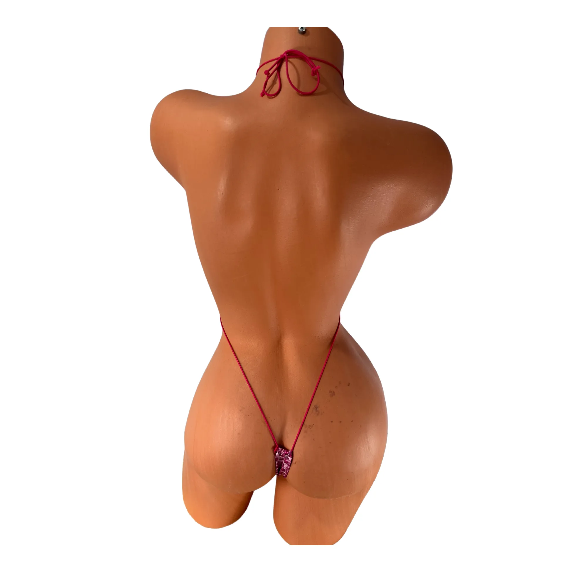 Halter Slingshot Metallic Pink Cheetah Print