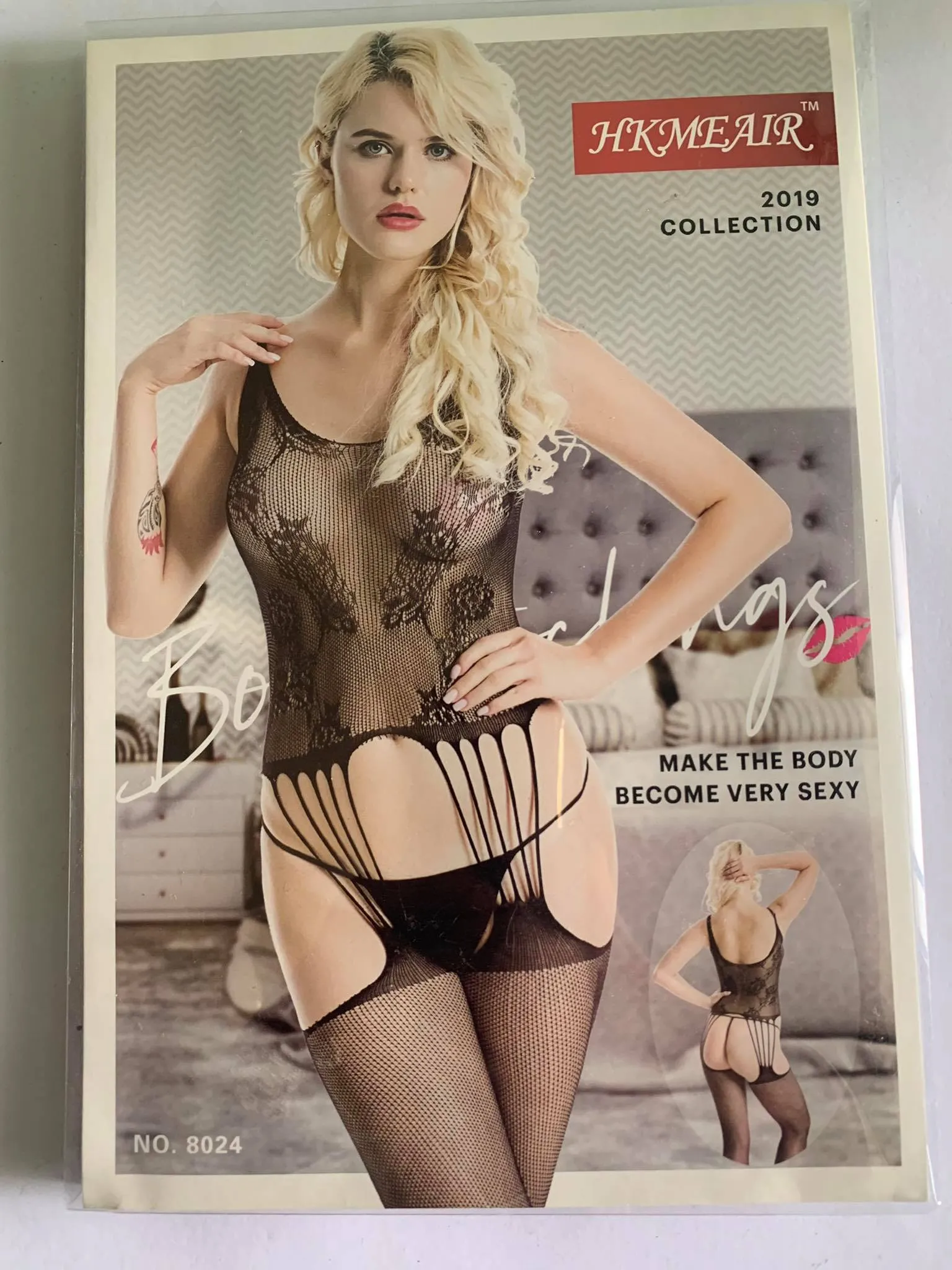 Hkmeair Khushi Print Sexy Net Bodystocking No 8024