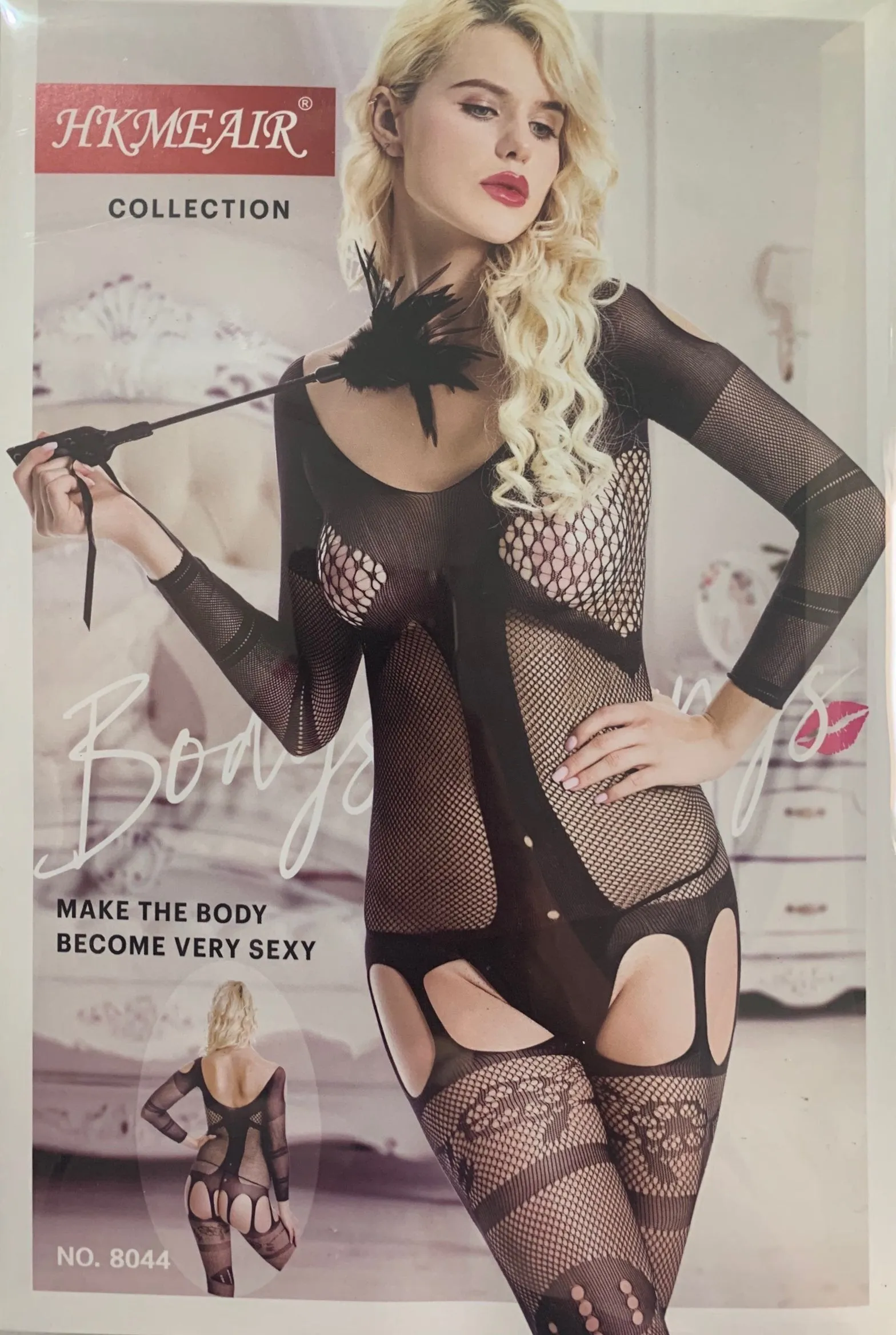 Hkmeair Khushi Print Sexy Net Bodystocking No 8044