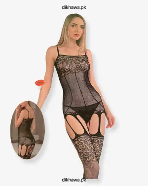 Hkmeair Khushi Print Sexy Net Bodystocking No H8259