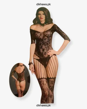 Hkmeair Khushi Print Sexy Net Bodystocking No ZW8855
