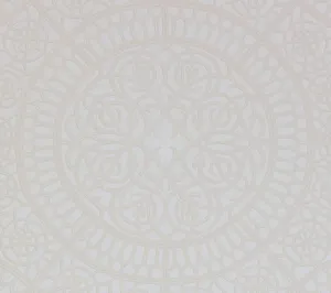 Home Couture Wallpaper: Camelot - Custom Light Mauve on White Paper (5 yard minimum)