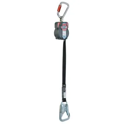 Honeywell Turbo T-BAK Self-Retracting Lifelines, Aluminum Twist Lock Carabiner, MFLT-3/7.5FT