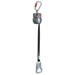 Honeywell Turbo T-BAK Self-Retracting Lifelines, Aluminum Twist Lock Carabiner, MFLT-3/7.5FT