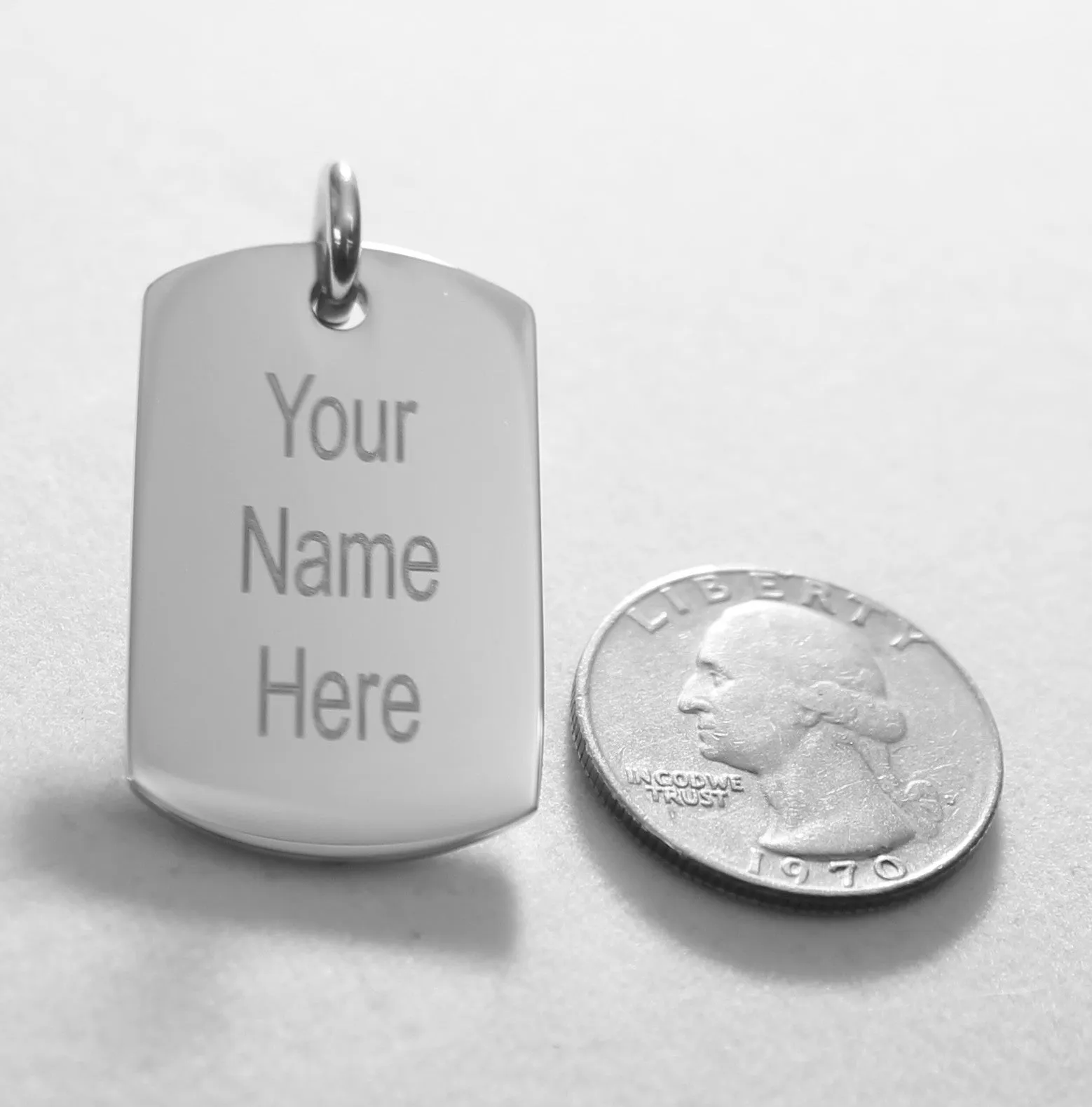 HOUSTON TEXANS STAINLESS STEEL DOG TAG NECKLACE  3D BALL CHAIN