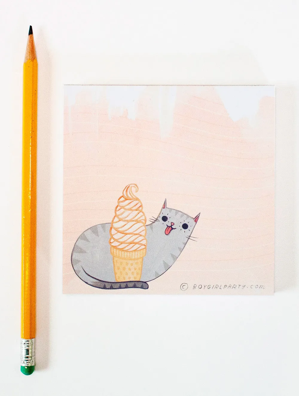 Ice Cream Cat Notepad