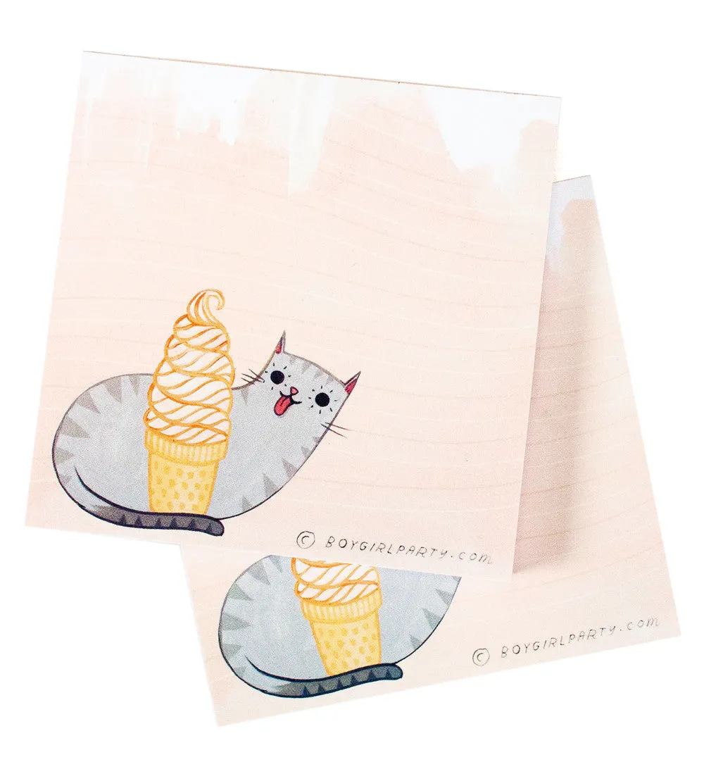 Ice Cream Cat Notepad