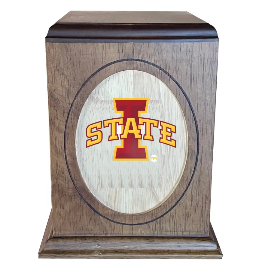 Iowa State University Cyclones Wooden Memorial Cremation Urn - WDIOST100