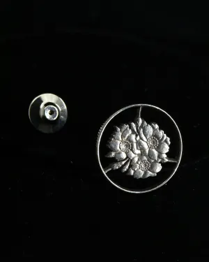 Japan - Cherry Blossoms Cut Coin Pin