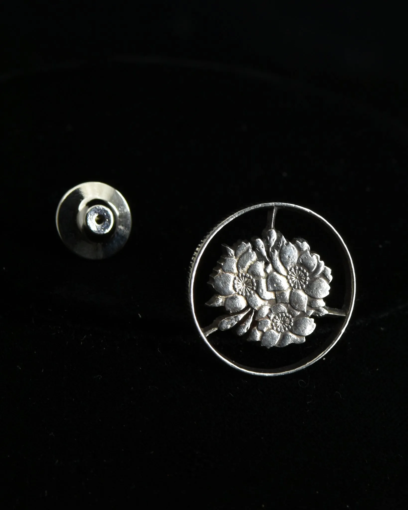 Japan - Cherry Blossoms Cut Coin Pin