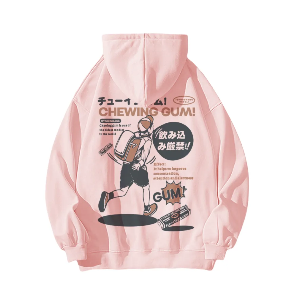 Japanese Retro Manga Print Hoodie