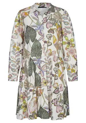 JUNGLE FLOWER BLOUSE DRESS