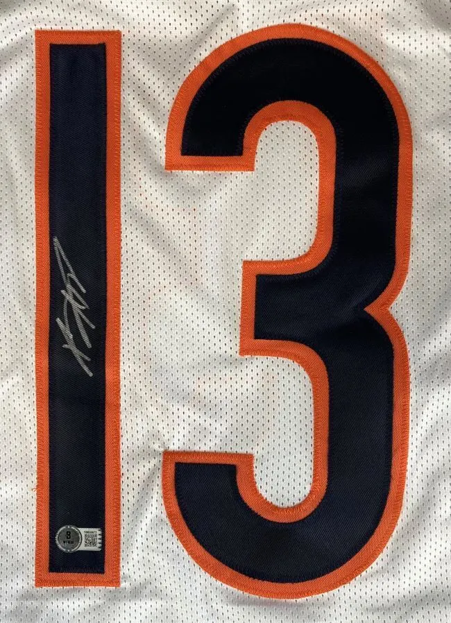 Keenan Allen Chicago Signed White Football Jersey BAS