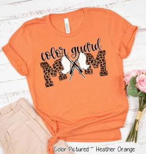 Leopard Color Guard Mom Tee